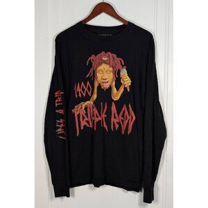 Trippie Redd 1400 Face Melt Long Sleeve Shirt Mens Size XL Black Life's A Trip